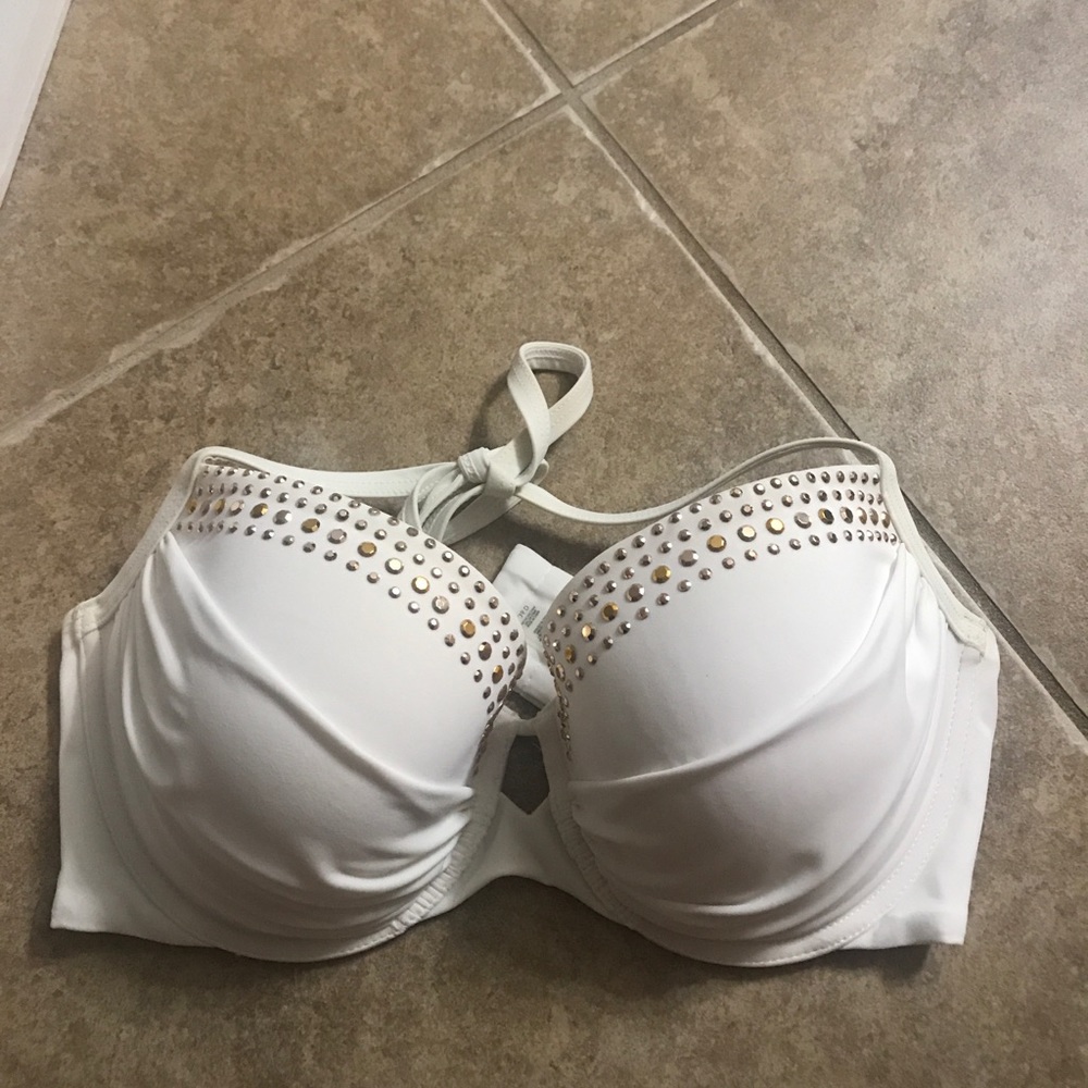 White Victoria’s Secret bathing suit top